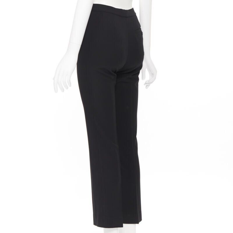 Ralph Lauren RALPH LAUREN wool black slim leg concealed fky work trousers pants US2 26" Size 26" / US 2 / IT 38 - 7 Thumbnail