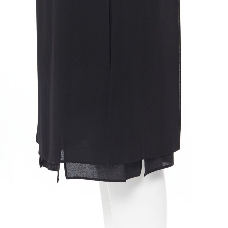 Michael Kors MICHAEL KORS COLLECTION 100% silk flapper hem knee length skirt US0 25" Size 25" / US 0 / IT 36 - 2 Thumbnail
