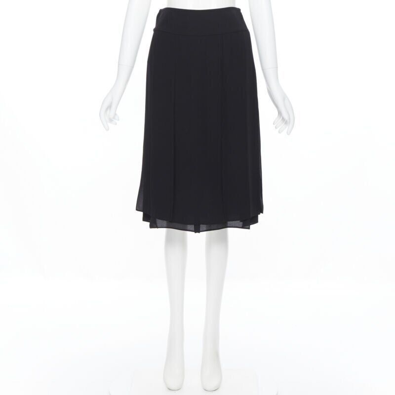 Michael Kors MICHAEL KORS COLLECTION 100% silk flapper hem knee length skirt US0 25" Size 25" / US 0 / IT 36 - 3 Thumbnail