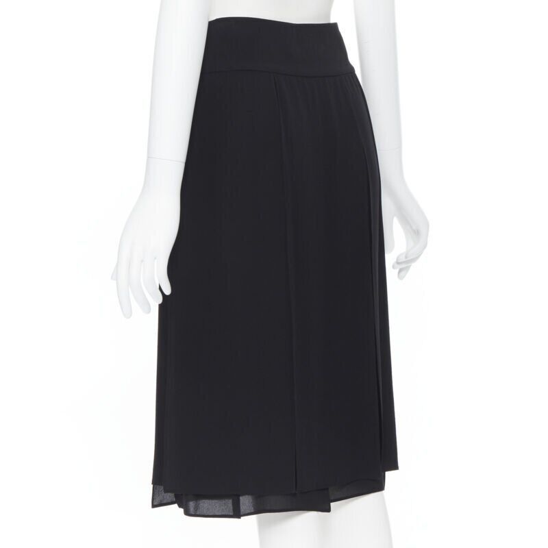 Michael Kors MICHAEL KORS COLLECTION 100% silk flapper hem knee length skirt US0 25" Size 25" / US 0 / IT 36 - 7 Thumbnail