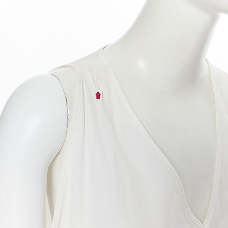 Rosetta Getty ROSETTA GETTY white cotton gold harware tie side high low casual dress XS Size XS / US 0-2 / IT 36-38 - 8 Thumbnail