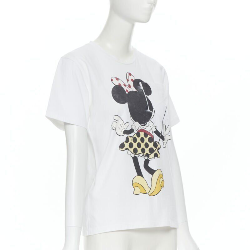 Victoria Beckham VICTORIA BECKHAM white Disney Minnie Mouse print short sleeve tshirt US2 Size XS / US 0-2 / IT 36-38 - 3 Thumbnail