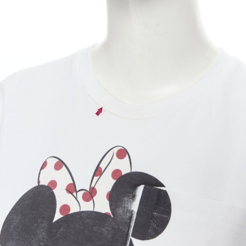 Victoria Beckham VICTORIA BECKHAM white Disney Minnie Mouse print short sleeve tshirt US2 Size XS / US 0-2 / IT 36-38 - 7 Thumbnail