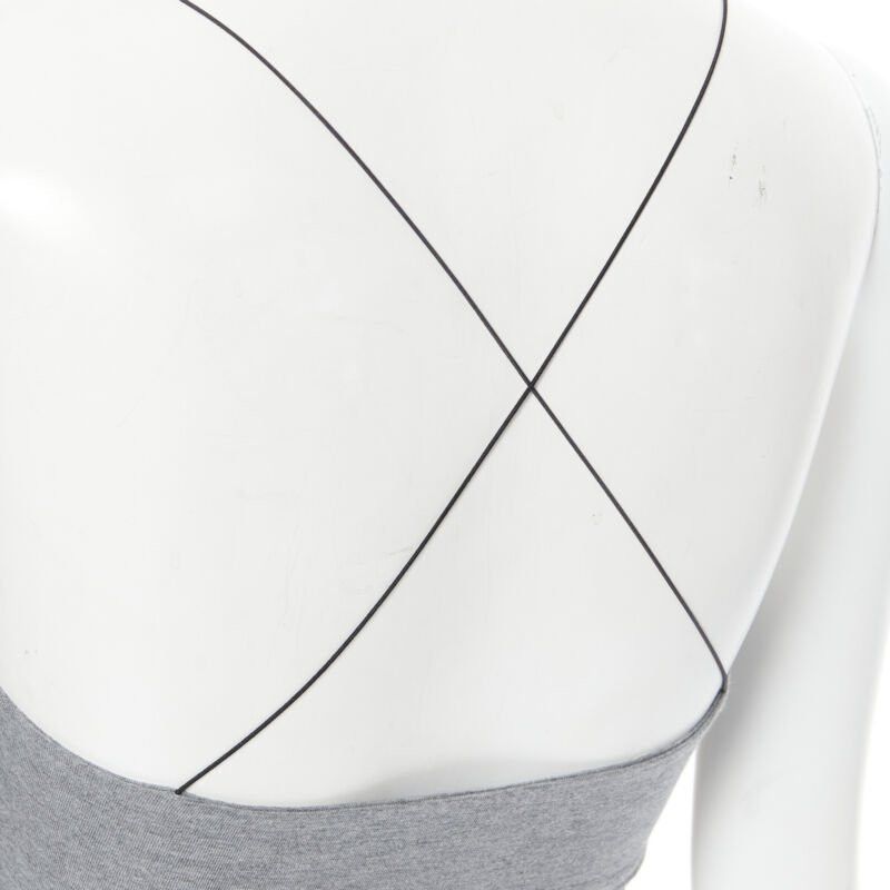 T by Alexander Wang T BY ALEXANDER WANG grey cotton jersey wire spaghetti strap cami tank top XS Size XS / US 0-2 / IT 36-38 - 8 Thumbnail