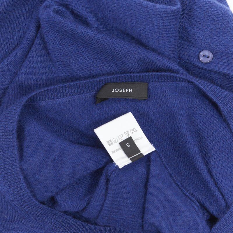 Joseph JOSEPH 100% cashmere cobalt blue button front cardigan sweater S Size XS / US 0-2 / IT 36-38 - 7 Thumbnail