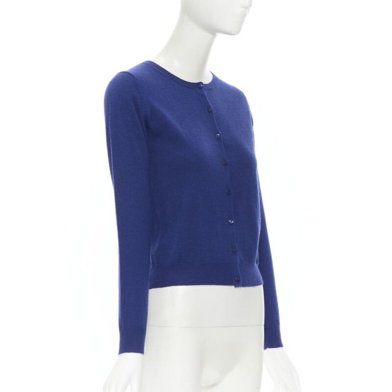 Joseph JOSEPH 100% cashmere cobalt blue button front cardigan sweater S Size XS / US 0-2 / IT 36-38 - 3 Thumbnail