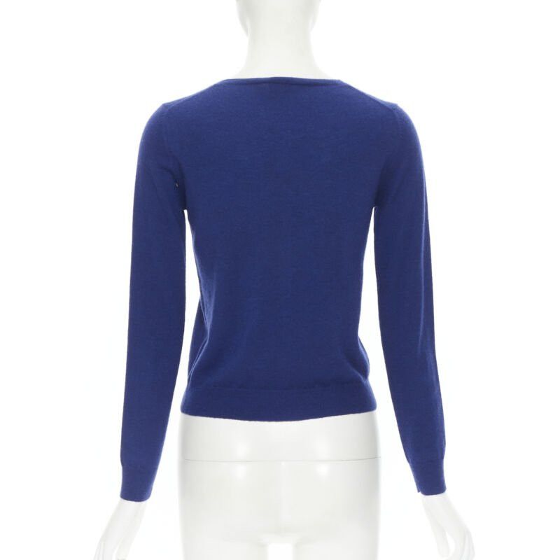 Joseph JOSEPH 100% cashmere cobalt blue button front cardigan sweater S Size XS / US 0-2 / IT 36-38 - 5 Thumbnail