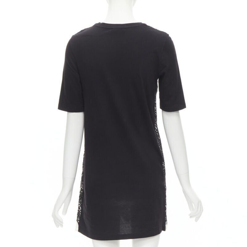 Giambattista Valli GIAMBATTISTA VALLI geometric jacquard front black cotton t-shirt dress XXS Size XXS / US 00 / IT 34 - 5 Thumbnail