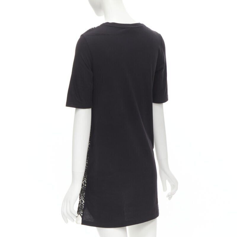Giambattista Valli GIAMBATTISTA VALLI geometric jacquard front black cotton t-shirt dress XXS Size XXS / US 00 / IT 34 - 6 Thumbnail