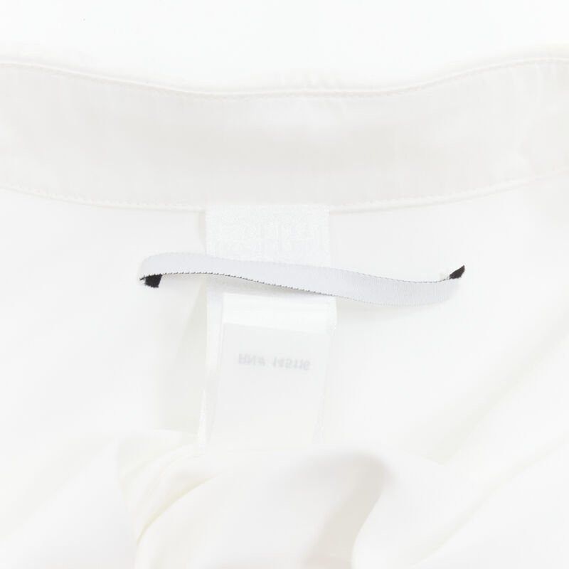 Rosetta Getty ROSETTA GETTY white viscose long sleeve high low train hem shirt top US2 XS Size S / US 4 / IT 40 - 9 Thumbnail