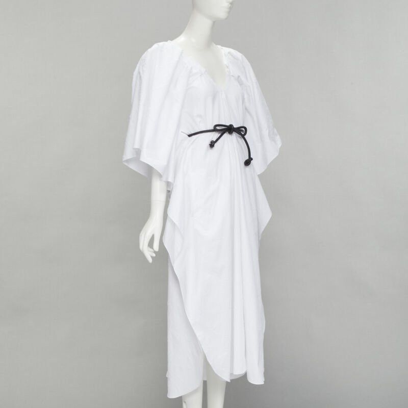 Roland Mouret new ROLAND MOURET 2021 Lange white needlepoint poplin leather cord belt dress XS Size XS / US 0-2 / IT 36-38 - 3 Thumbnail