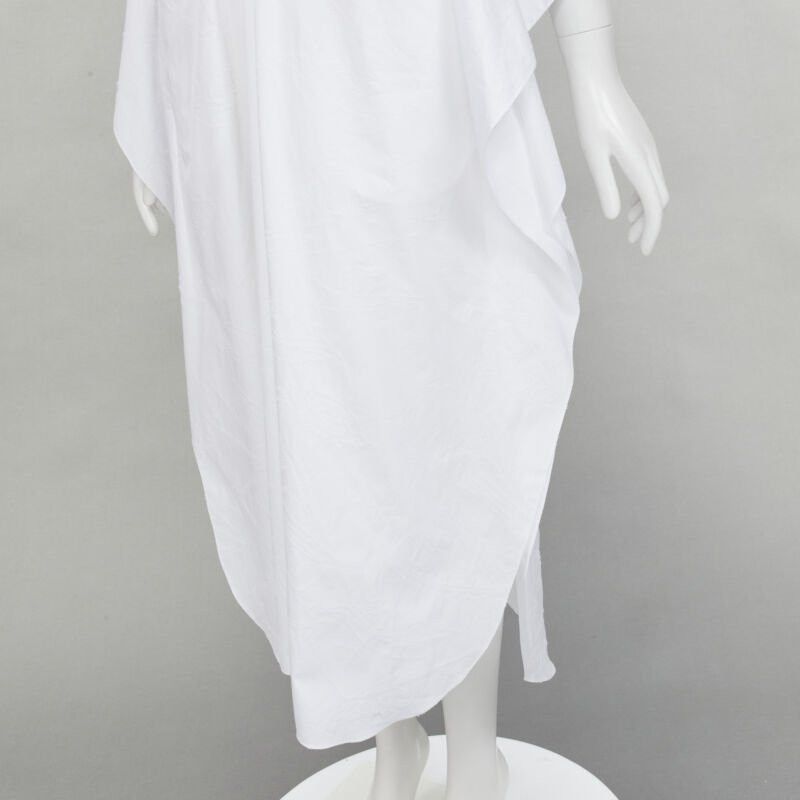 Roland Mouret new ROLAND MOURET 2021 Lange white needlepoint poplin leather cord belt dress XS Size XS / US 0-2 / IT 36-38 - 8 Thumbnail