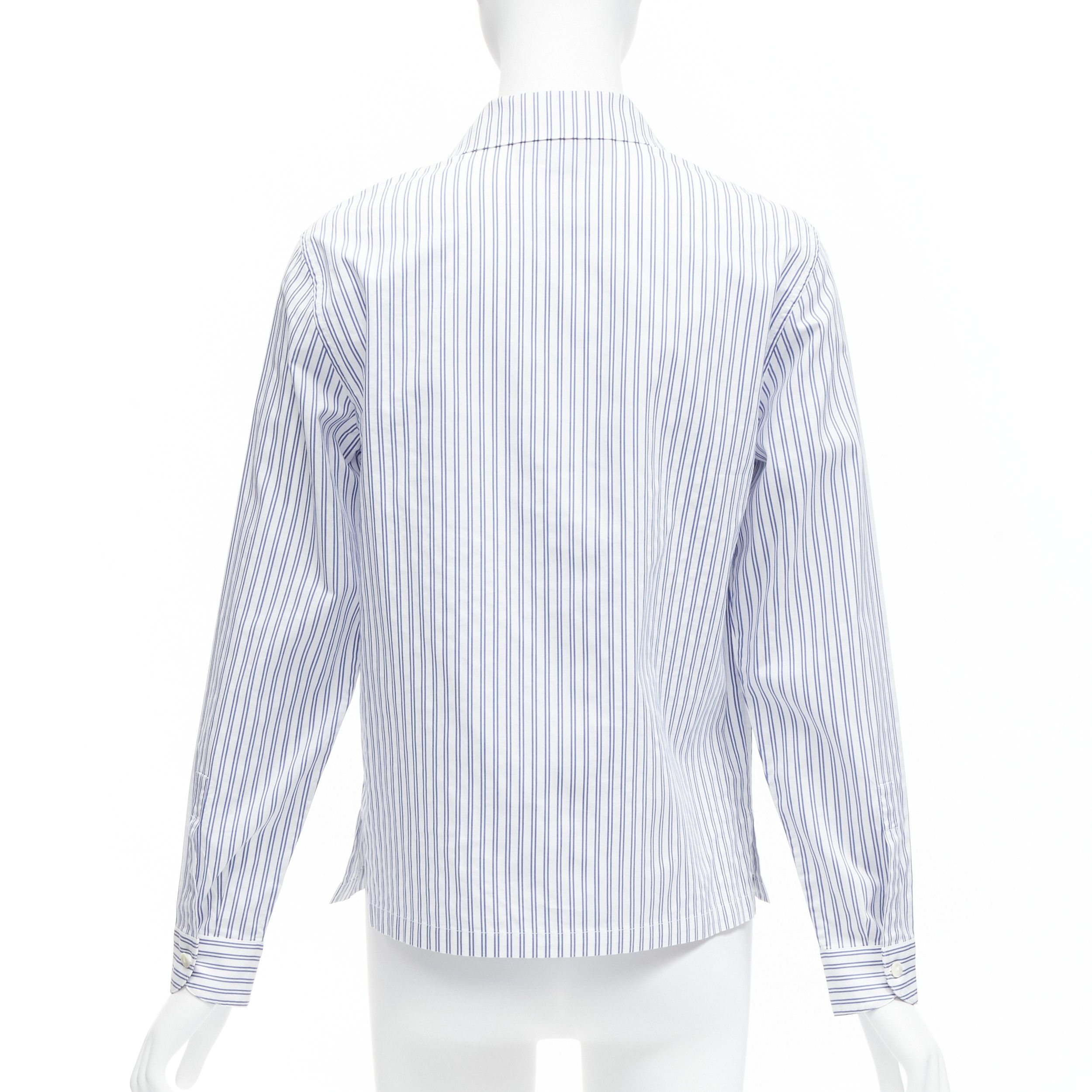 Gucci GUCCI 2017 rabbit print blue white striped cotton pyjama dress shirt IT44 L Size M / US 6-8 / IT 42-44 - 5 Thumbnail