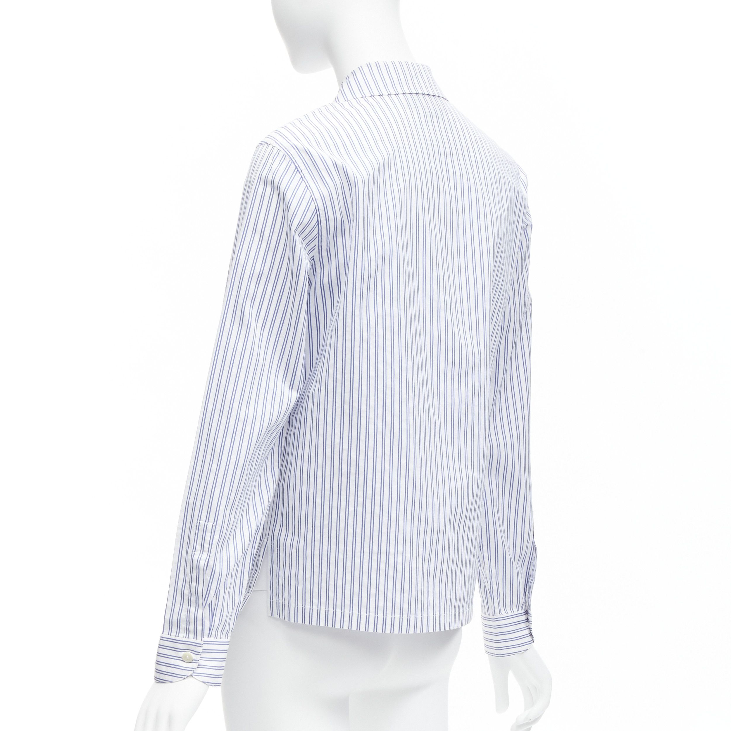Gucci GUCCI 2017 rabbit print blue white striped cotton pyjama dress shirt IT44 L Size M / US 6-8 / IT 42-44 - 6 Thumbnail
