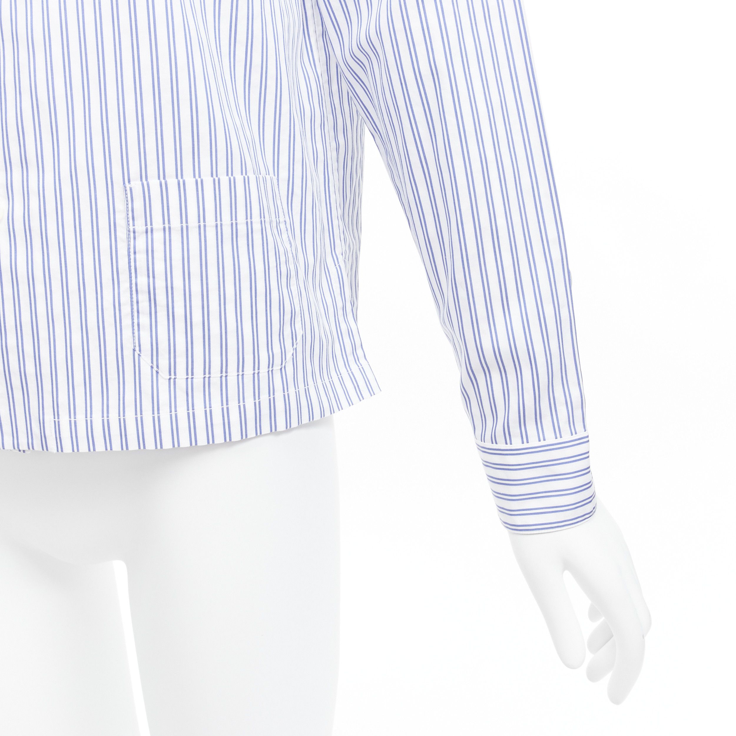 Gucci GUCCI 2017 rabbit print blue white striped cotton pyjama dress shirt IT44 L Size M / US 6-8 / IT 42-44 - 8 Thumbnail