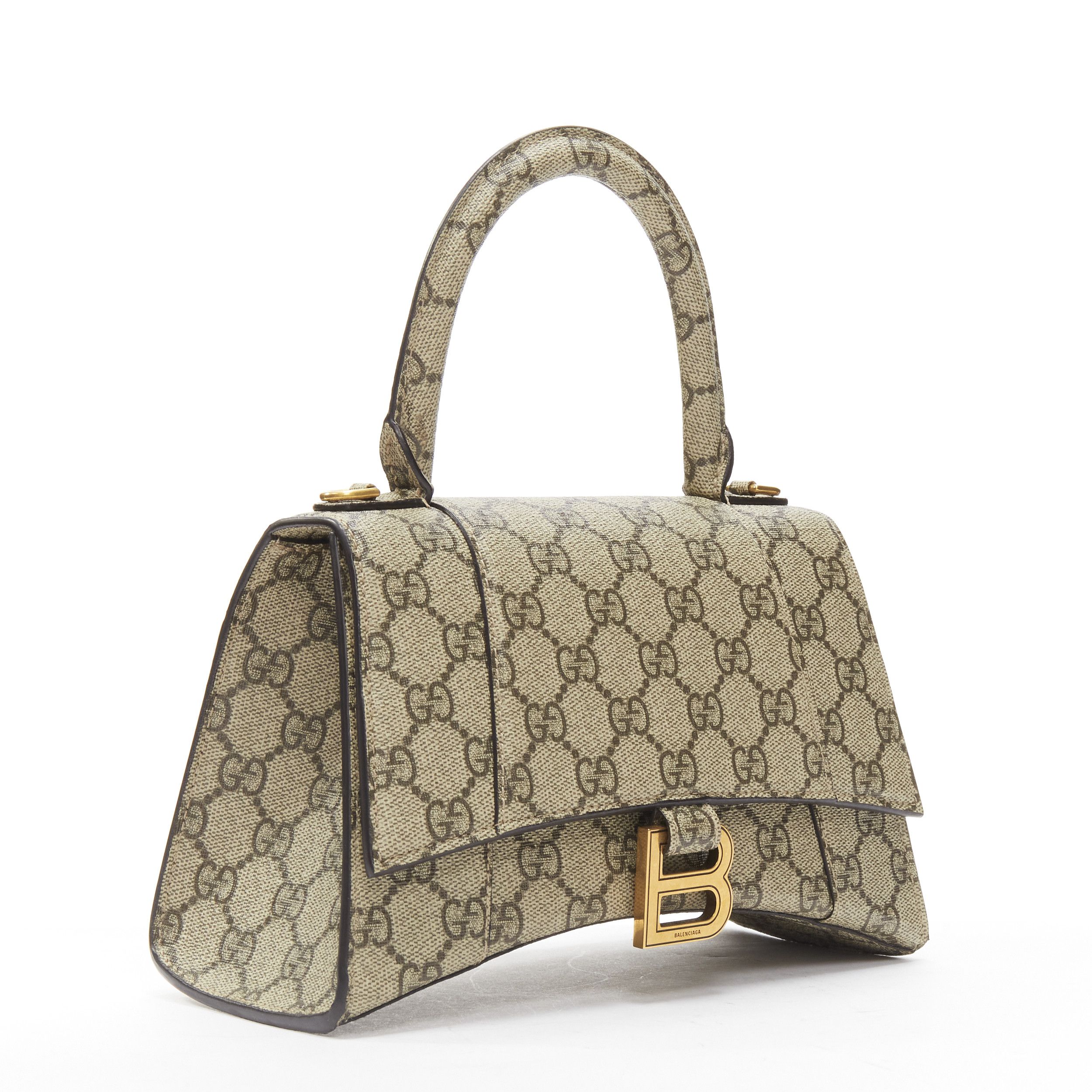 Gucci new GUCCI BALENCIAGA Hourglass Hacker Project Runway GG monogram canvas B buckle crossbody bag Size ONE SIZE - 3 Thumbnail