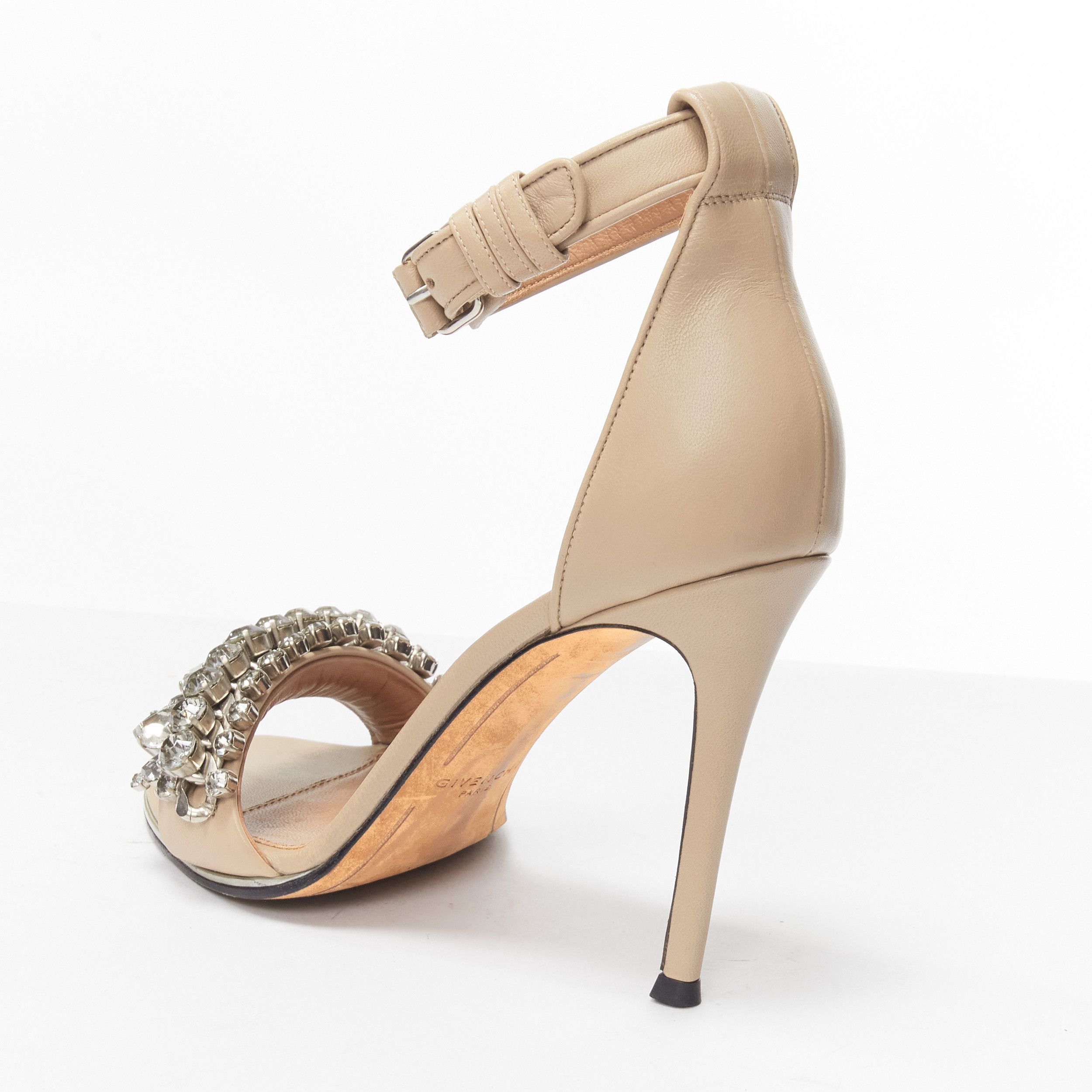 Givenchy GIVENCHY Riccardo Tisci crystal embellished ankle strap high heel sandals EU37 Size US 7 / IT 37 - 8 Thumbnail