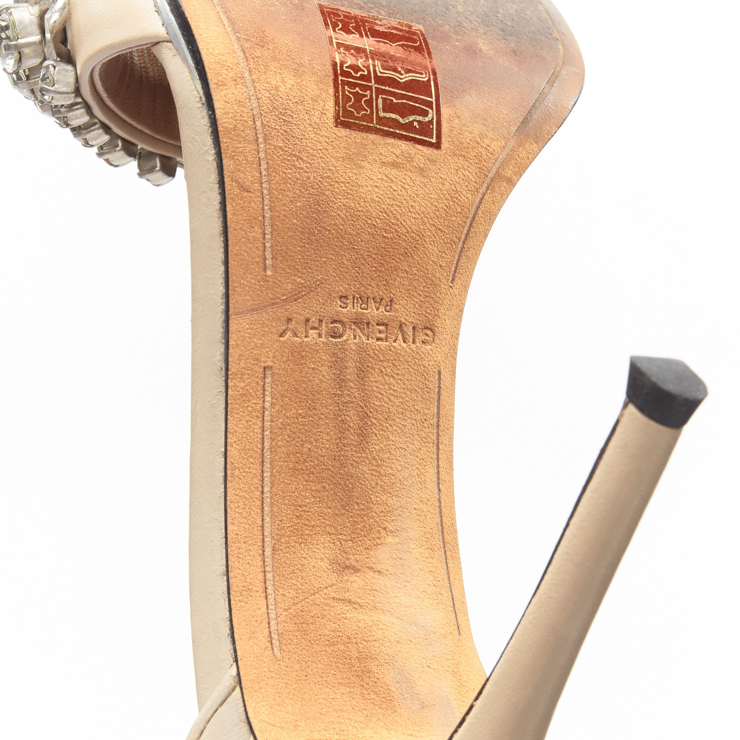 Givenchy GIVENCHY Riccardo Tisci crystal embellished ankle strap high heel sandals EU37 Size US 7 / IT 37 - 10 Thumbnail