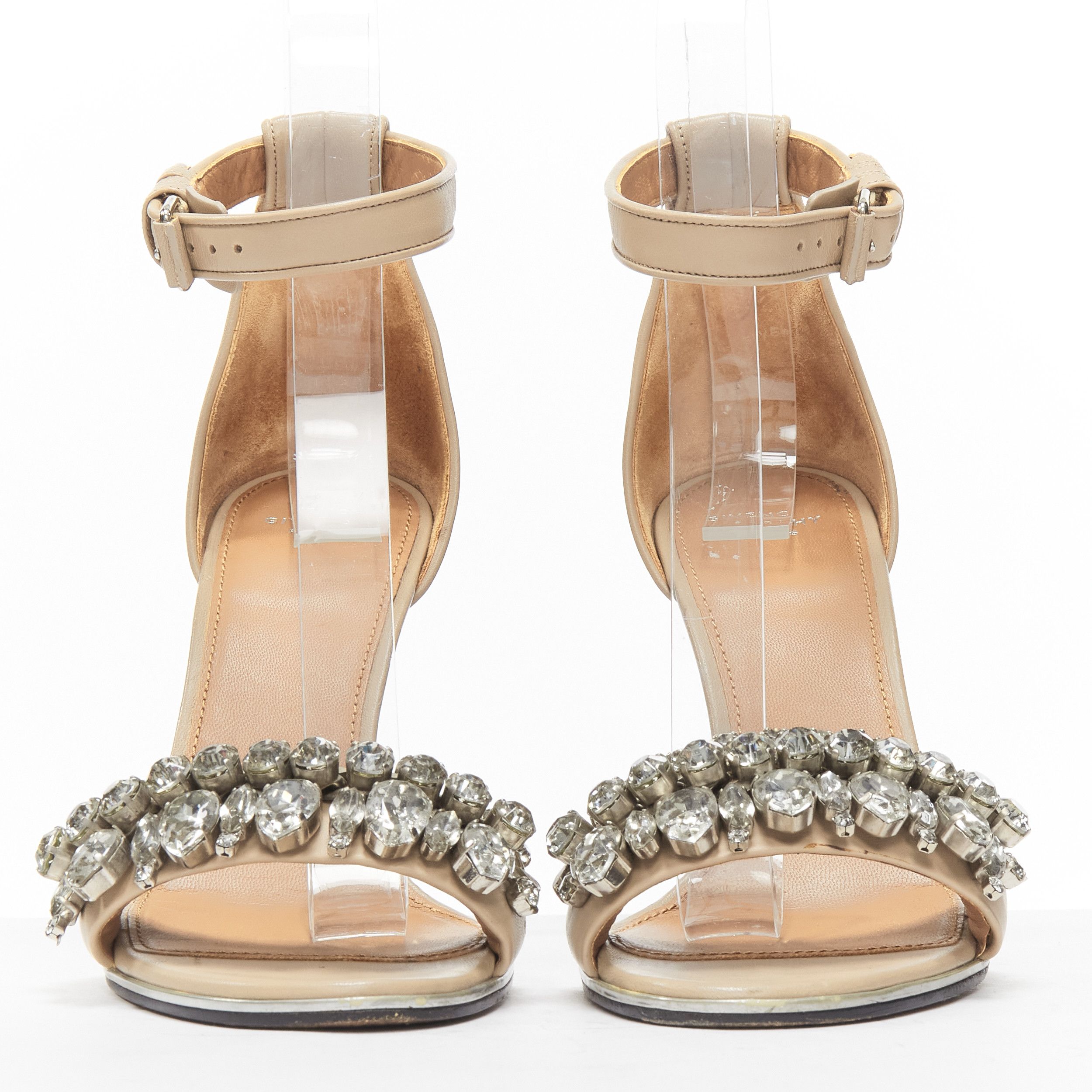 Givenchy GIVENCHY Riccardo Tisci crystal embellished ankle strap high heel sandals EU37 Size US 7 / IT 37 - 3 Thumbnail