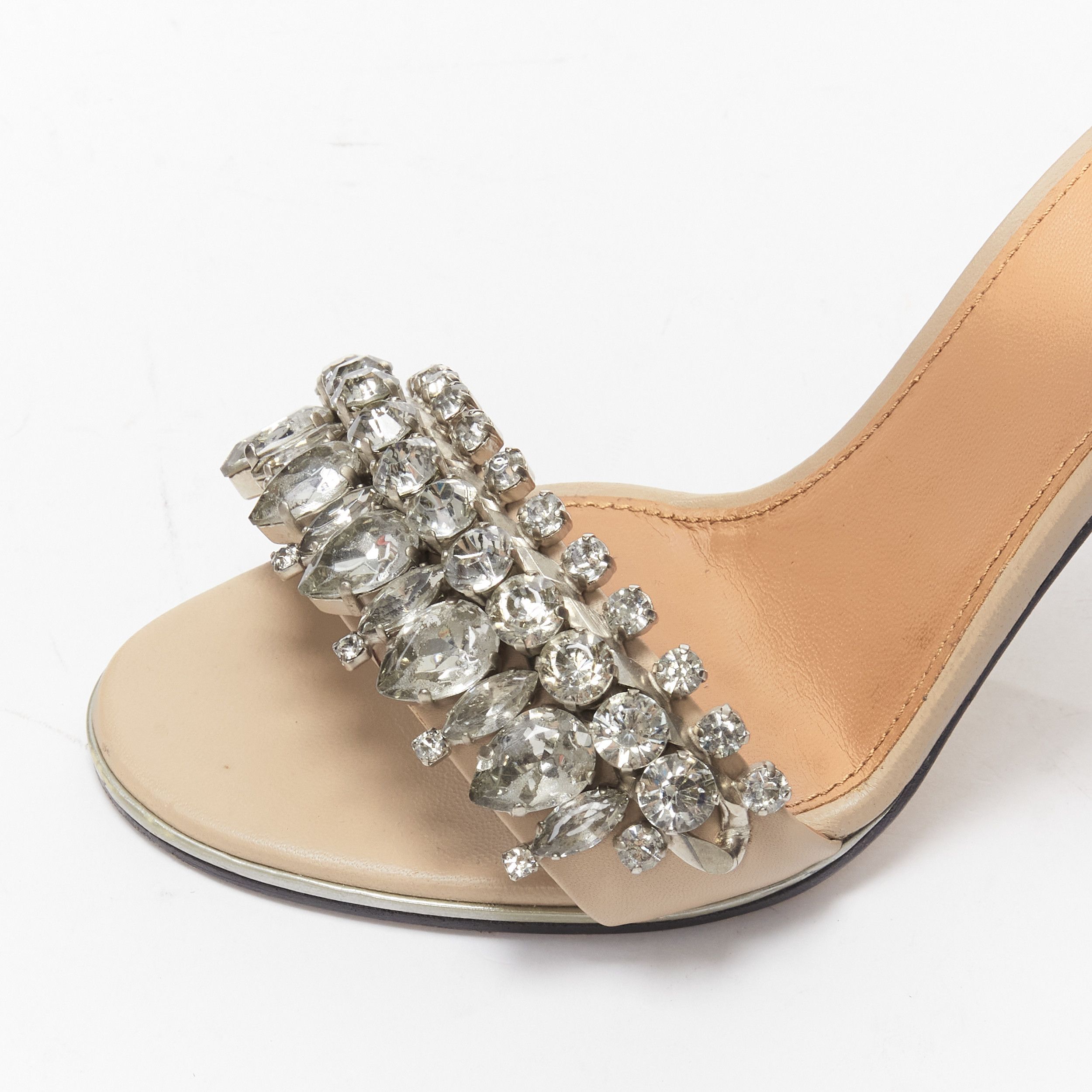 Givenchy GIVENCHY Riccardo Tisci crystal embellished ankle strap high heel sandals EU37 Size US 7 / IT 37 - 7 Thumbnail