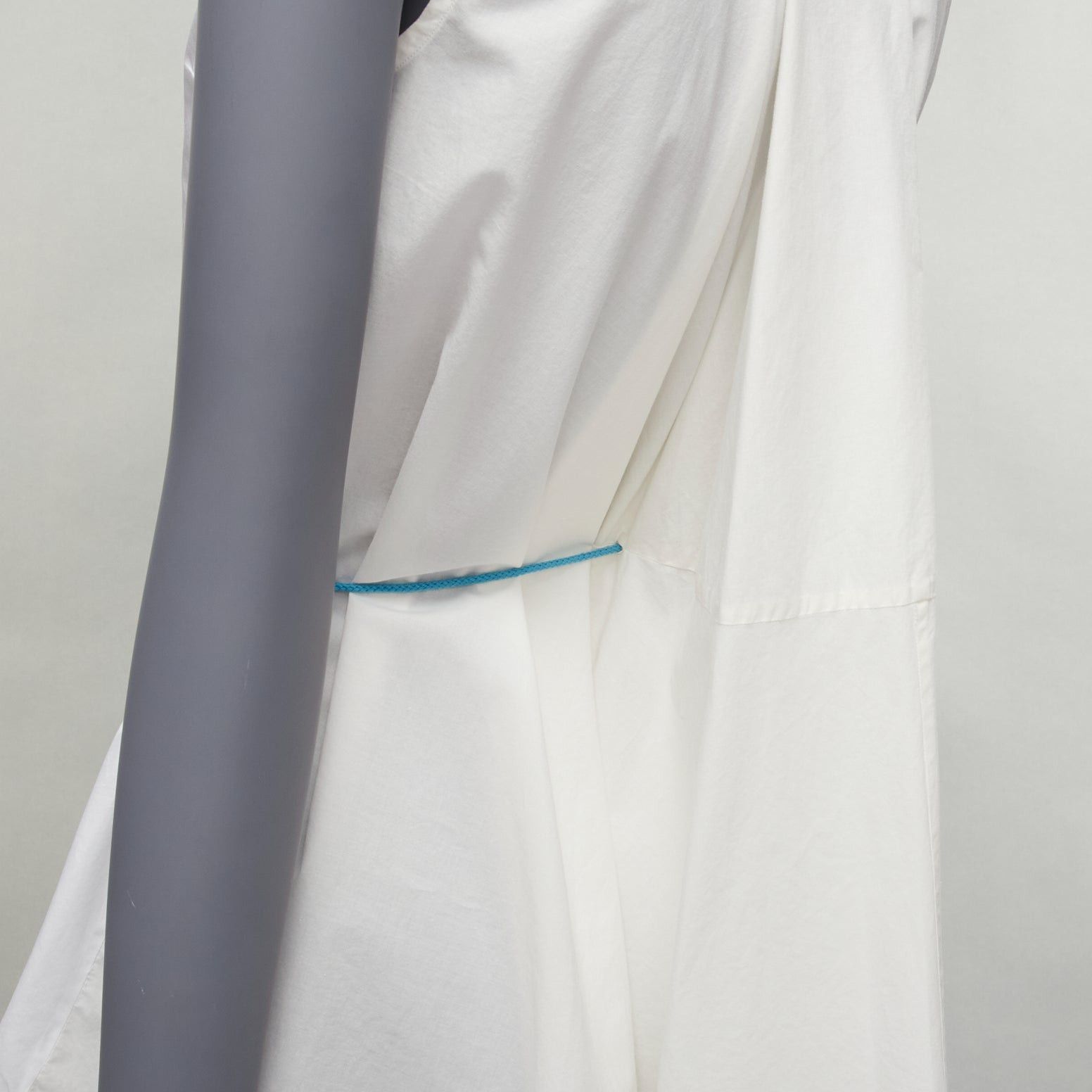 Other PALMER HARDING blue drawstring tie back white flare sleeveless shirt UK6 XS Size XS / US 0-2 / IT 36-38 - 2 Thumbnail