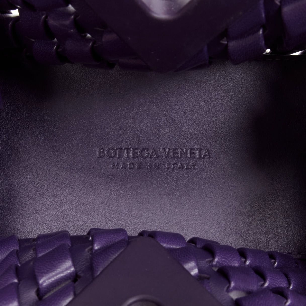 Bottega Veneta BOTTEGA VENETA Point purple Intrecciato woven leather triangle handle crossbody bag Size ONE SIZE - 11 Thumbnail