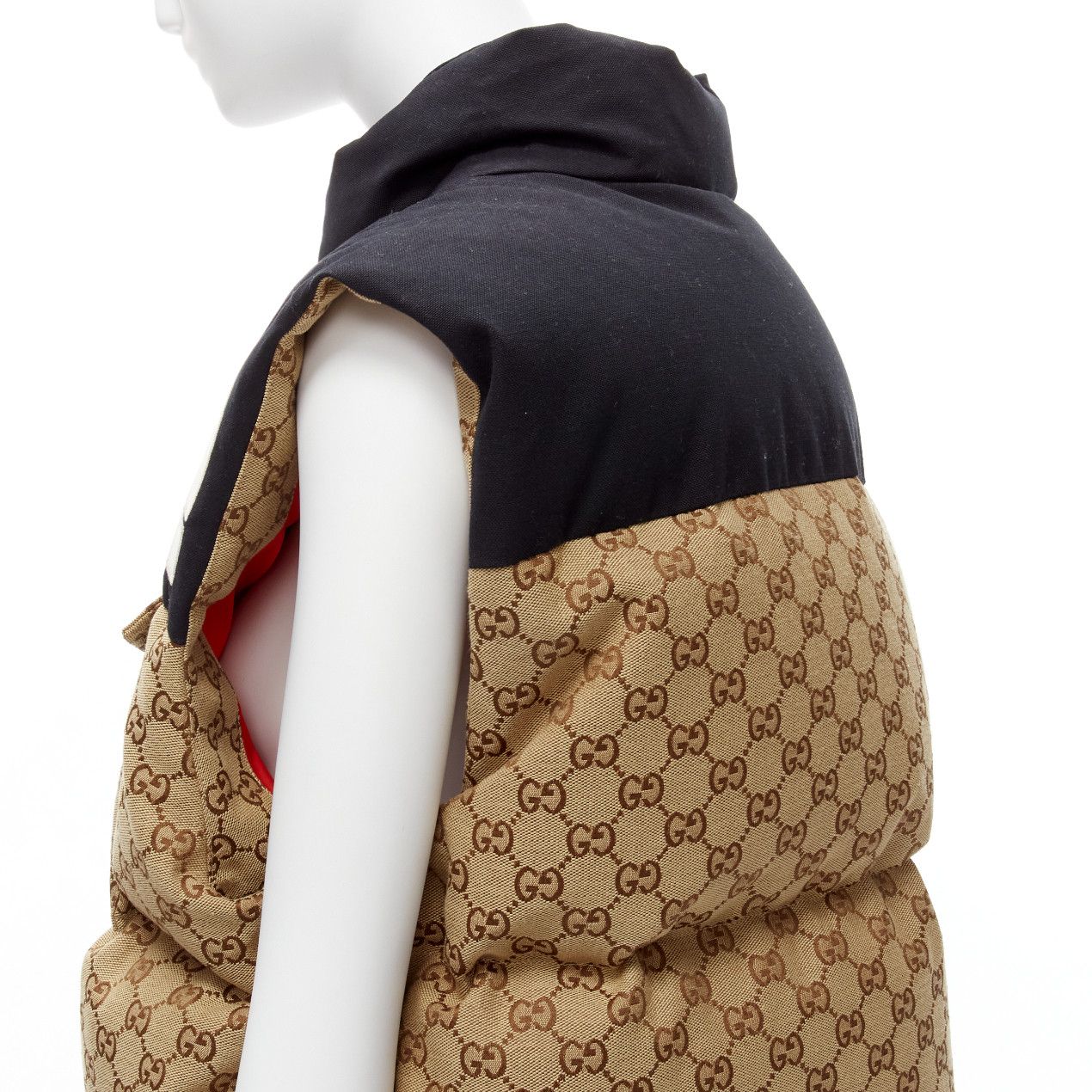Gucci GUCCI THE NORTH FACE black beige big logo GG monogram padded vest jacket IT40 S Size S / US 4 / IT 40 - 8 Thumbnail