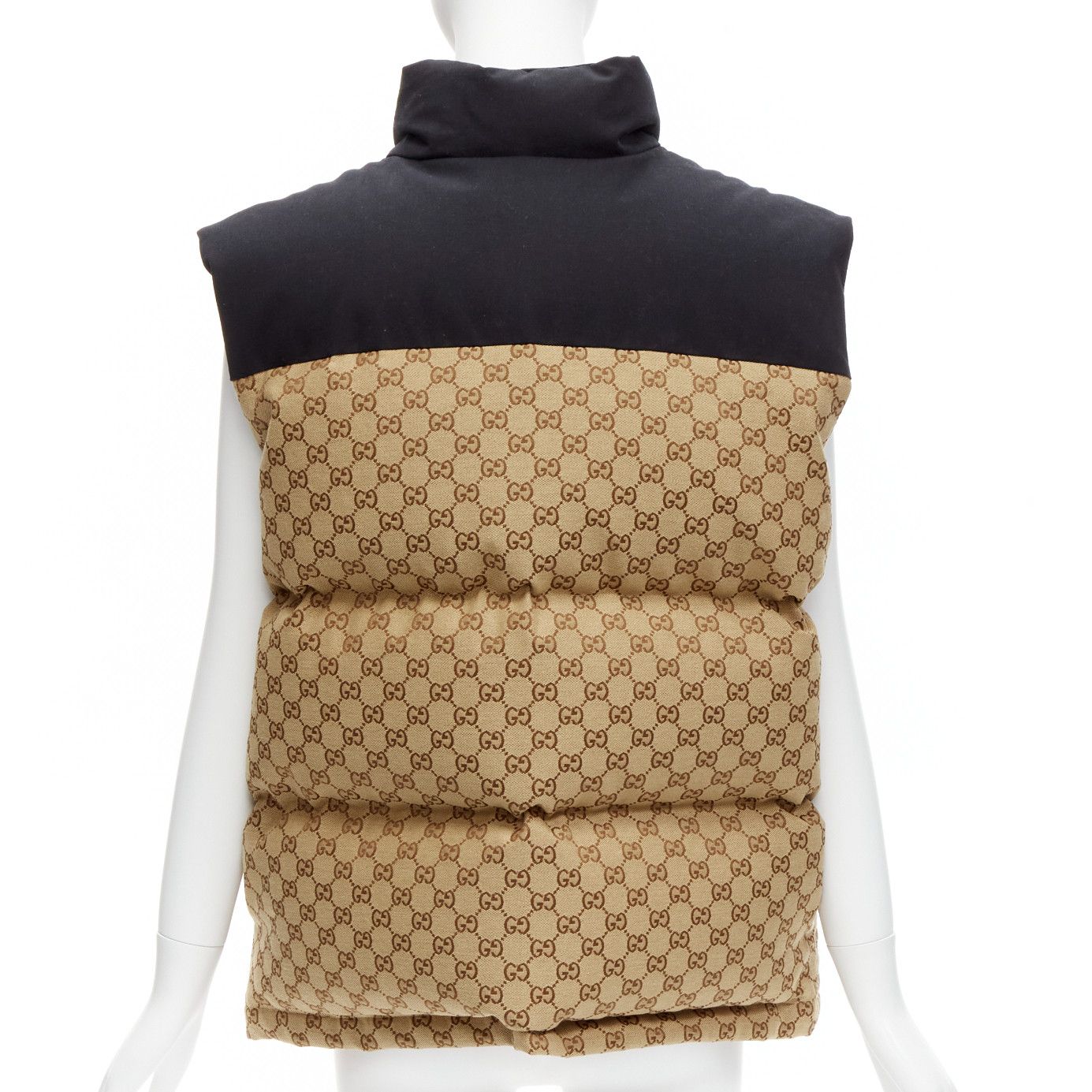 Gucci GUCCI THE NORTH FACE black beige big logo GG monogram padded vest jacket IT40 S Size S / US 4 / IT 40 - 6 Thumbnail