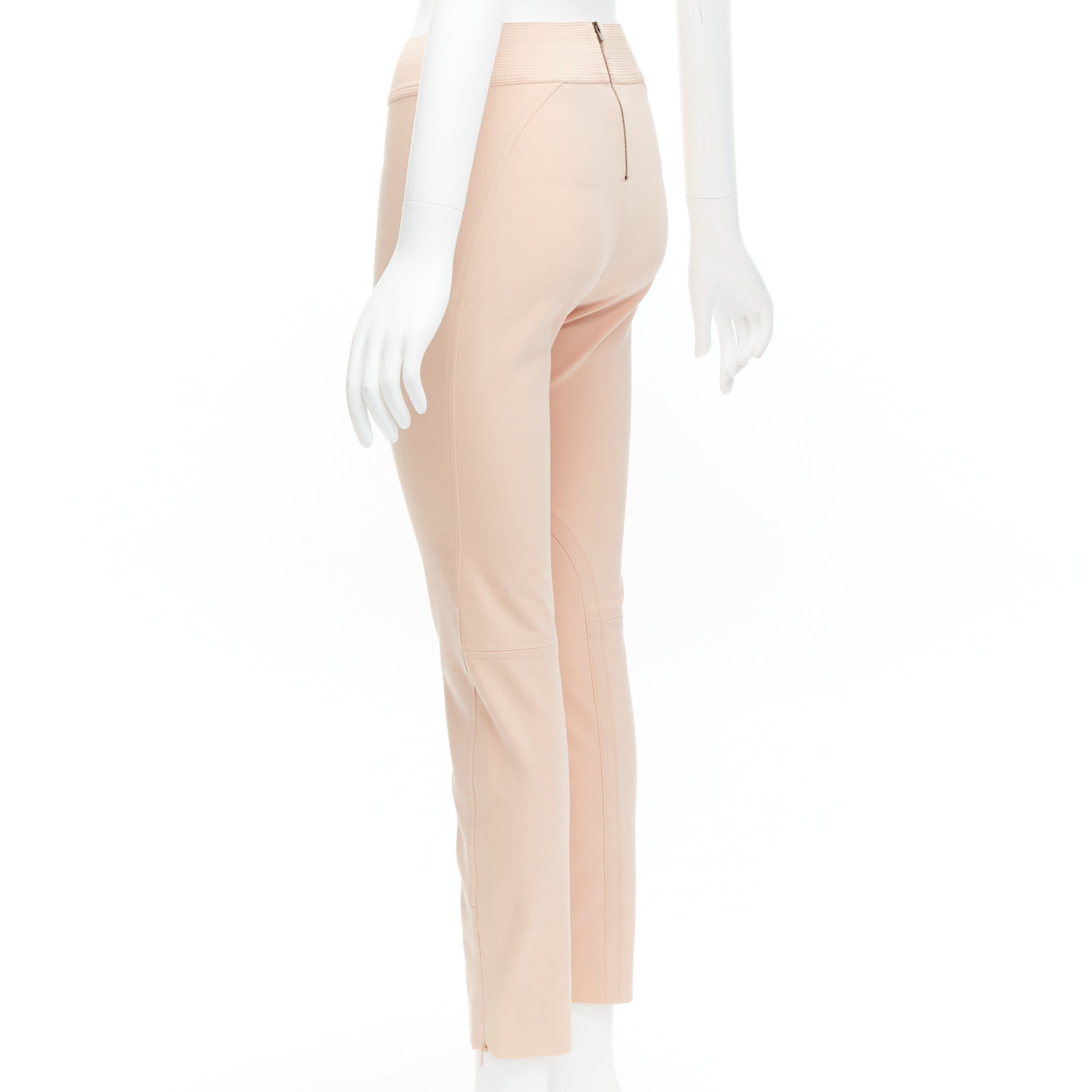 Stella McCartney STELLA MCCARTNEY nude elasticated waistband motocycle legging pants IT38 XS Size 26" / US 2 / IT 38 - 6 Thumbnail