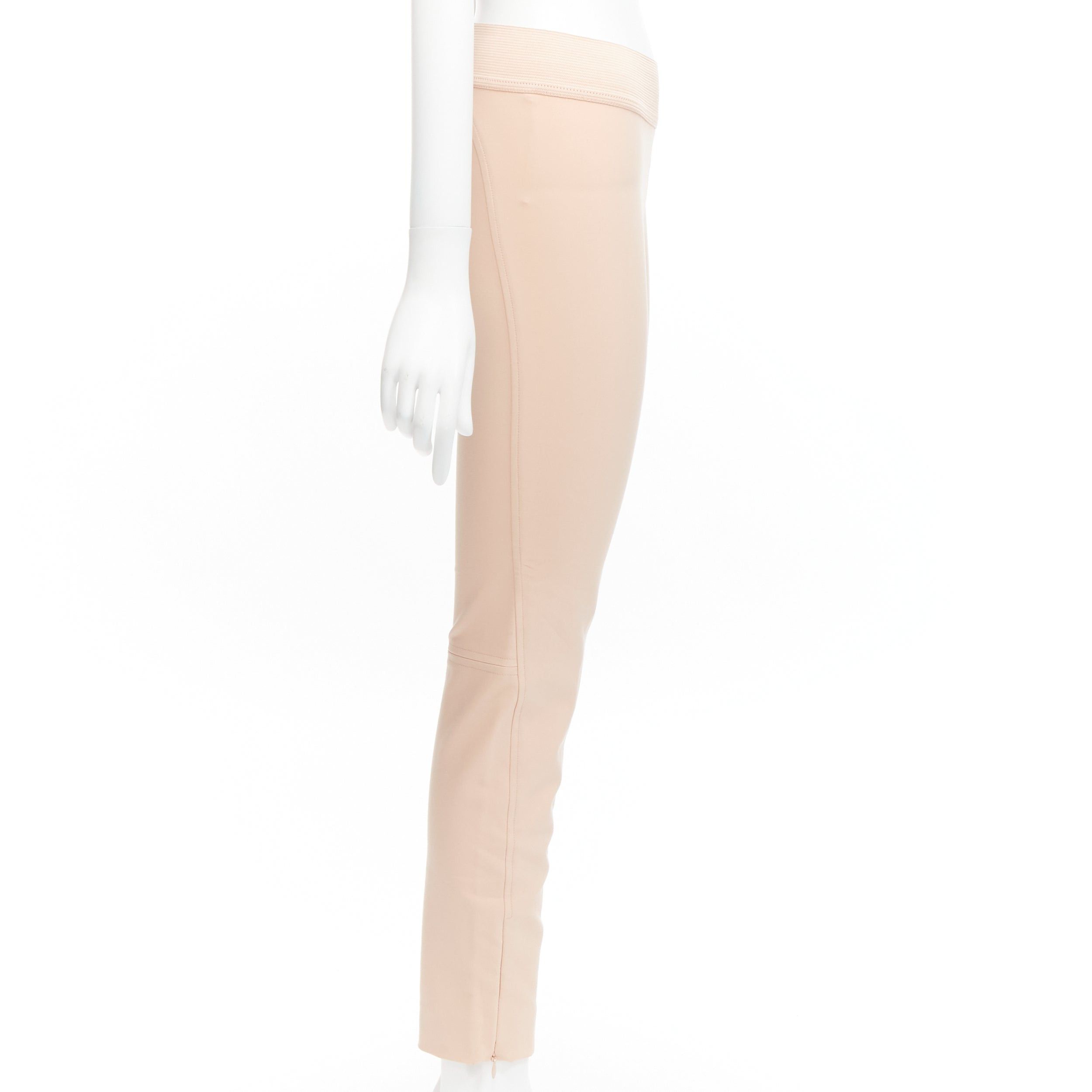 Stella McCartney STELLA MCCARTNEY nude elasticated waistband motocycle legging pants IT38 XS Size 26" / US 2 / IT 38 - 4 Thumbnail
