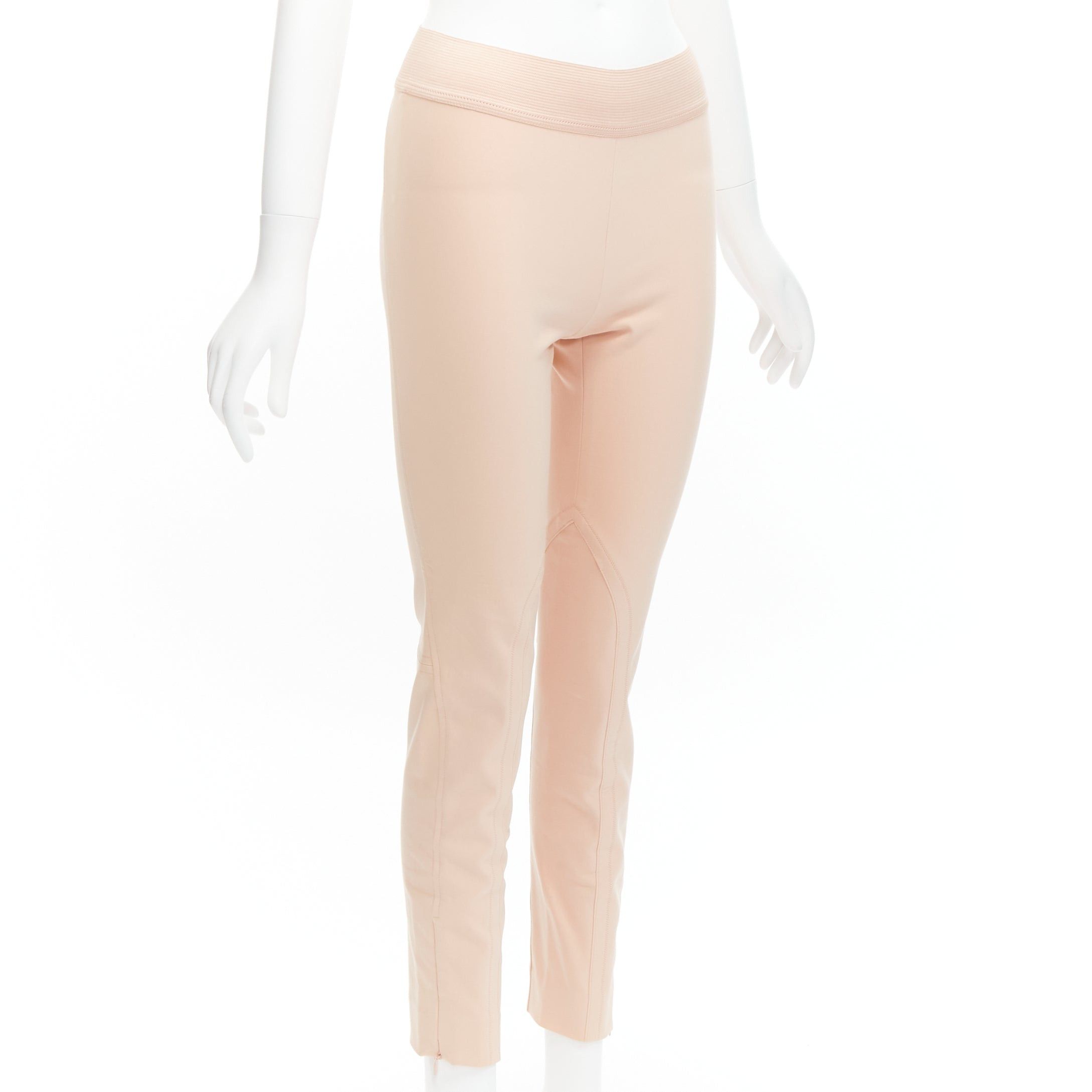 Stella McCartney STELLA MCCARTNEY nude elasticated waistband motocycle legging pants IT38 XS Size 26" / US 2 / IT 38 - 3 Thumbnail