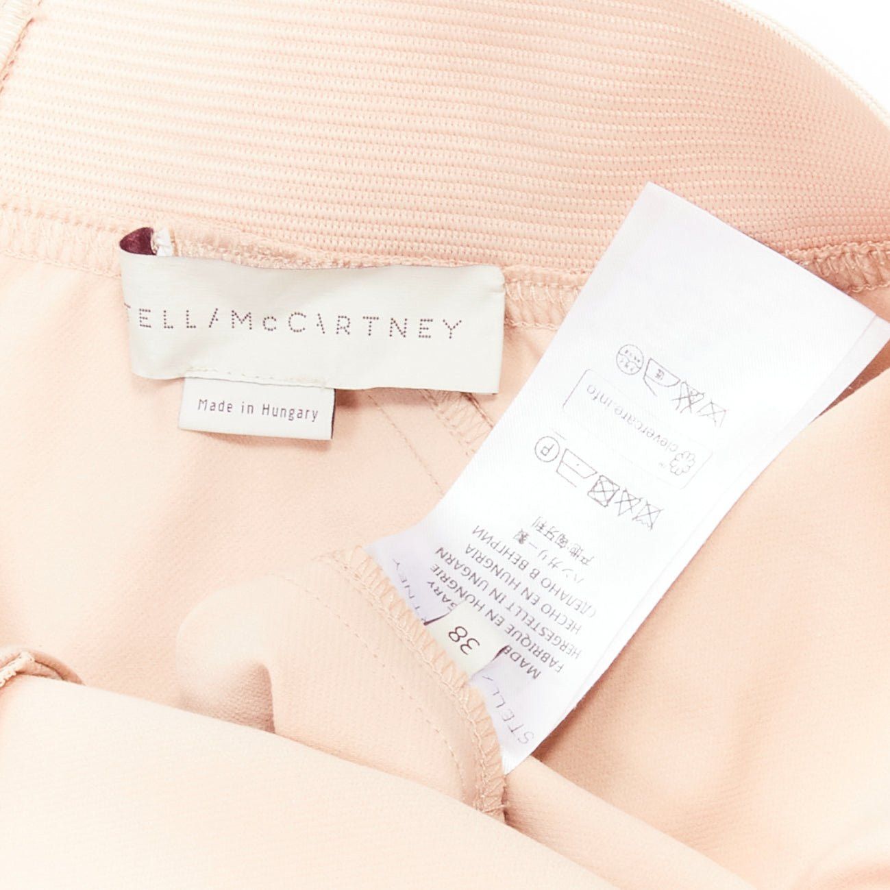 Stella McCartney STELLA MCCARTNEY nude elasticated waistband motocycle legging pants IT38 XS Size 26" / US 2 / IT 38 - 9 Thumbnail