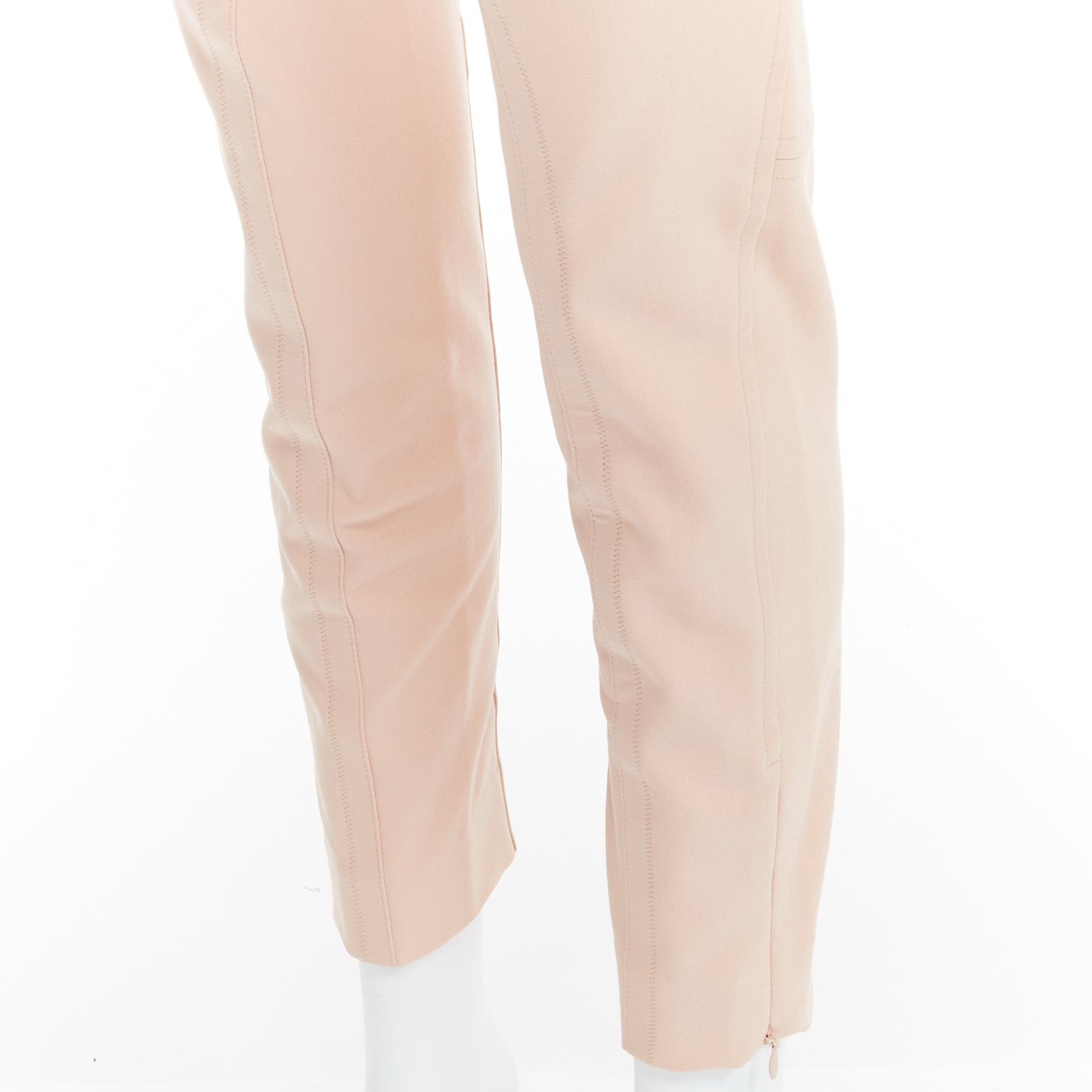 Stella McCartney STELLA MCCARTNEY nude elasticated waistband motocycle legging pants IT38 XS Size 26" / US 2 / IT 38 - 7 Thumbnail