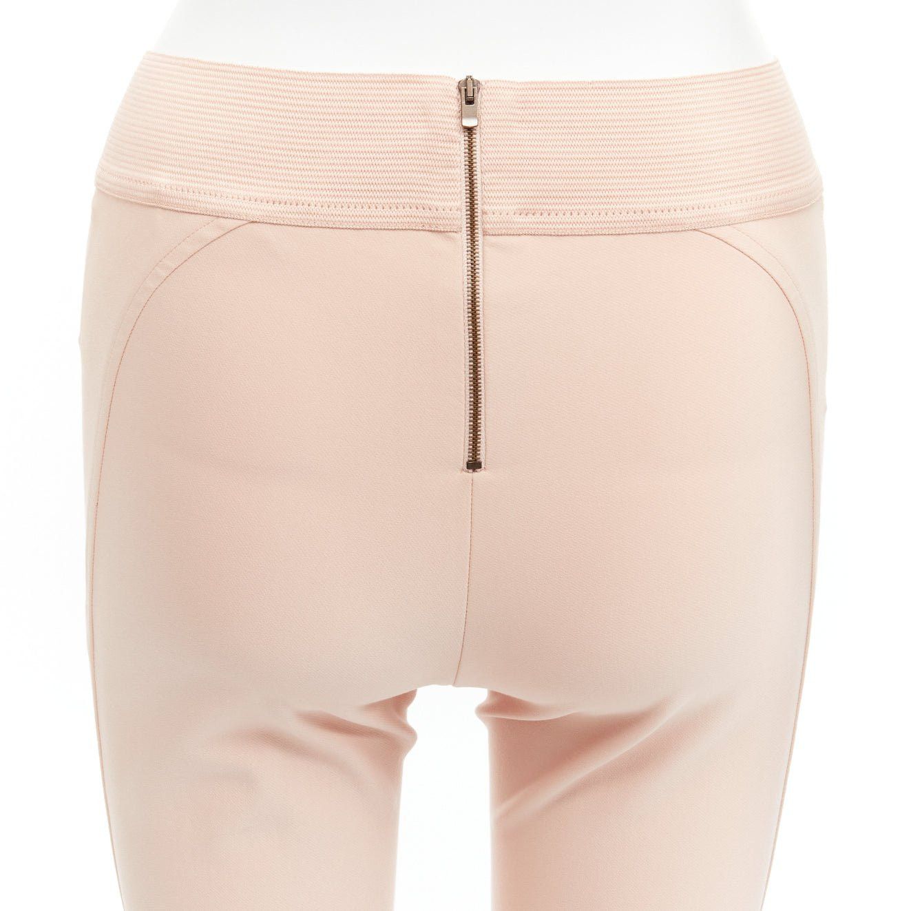 Stella McCartney STELLA MCCARTNEY nude elasticated waistband motocycle legging pants IT38 XS Size 26" / US 2 / IT 38 - 2 Thumbnail