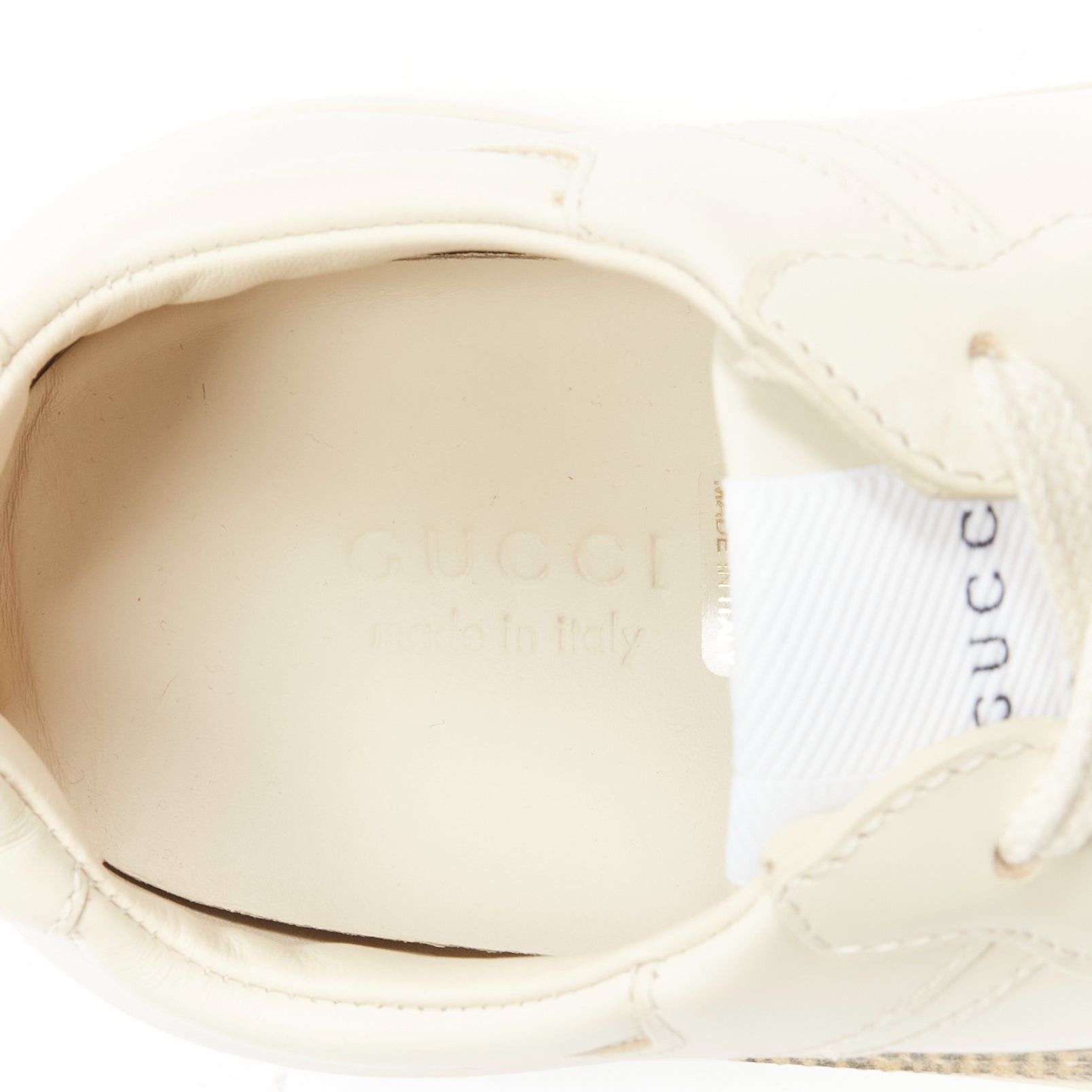 Gucci GUCCI Rhyton cream Tiger print leather panelled chunky dad sneakers EU37.5 Size US 7.5 / IT 37.5 - 10 Thumbnail