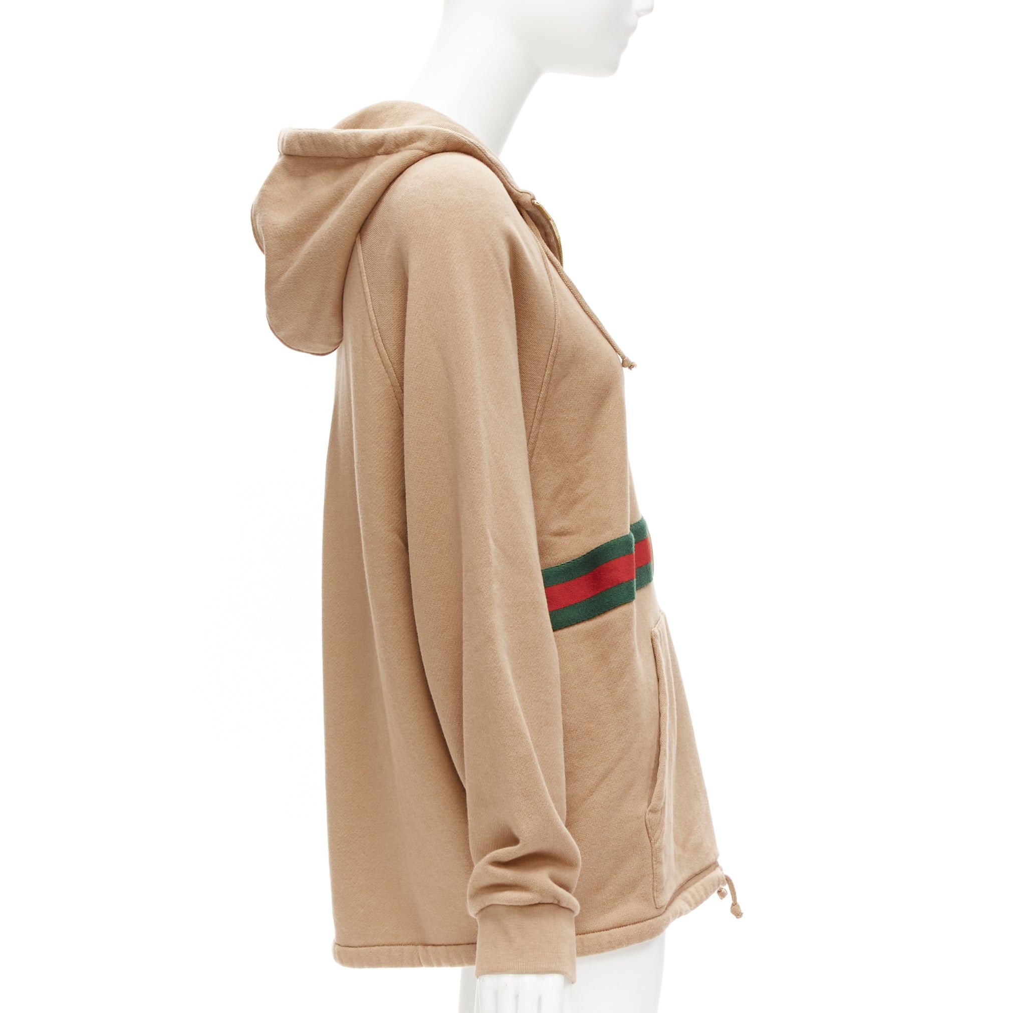 Gucci GUCCI Alessandro Michele beige cotton half zip vintage logo pullover XS Size S / US 4 / IT 40 - 4 Thumbnail