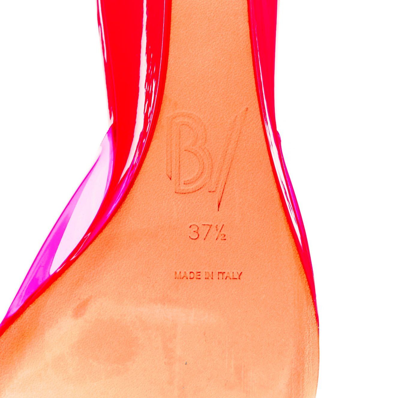 Other BETTINA VERMILLON Emili Sindlev Britney hot pink PVC wedge mules EU37.5 Size US 7.5 / IT 37.5 - 10 Thumbnail