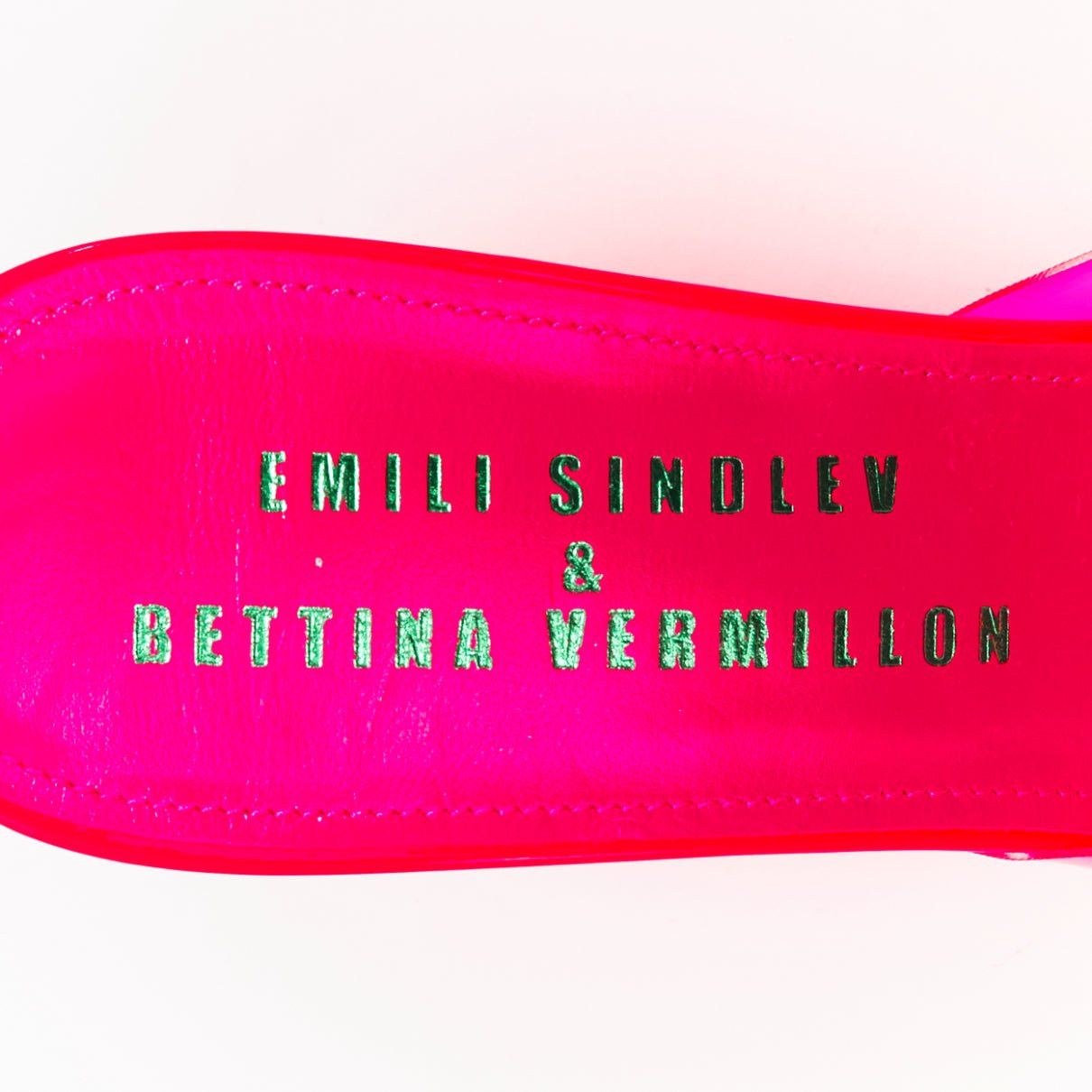 Other BETTINA VERMILLON Emili Sindlev Britney hot pink PVC wedge mules EU37.5 Size US 7.5 / IT 37.5 - 9 Thumbnail
