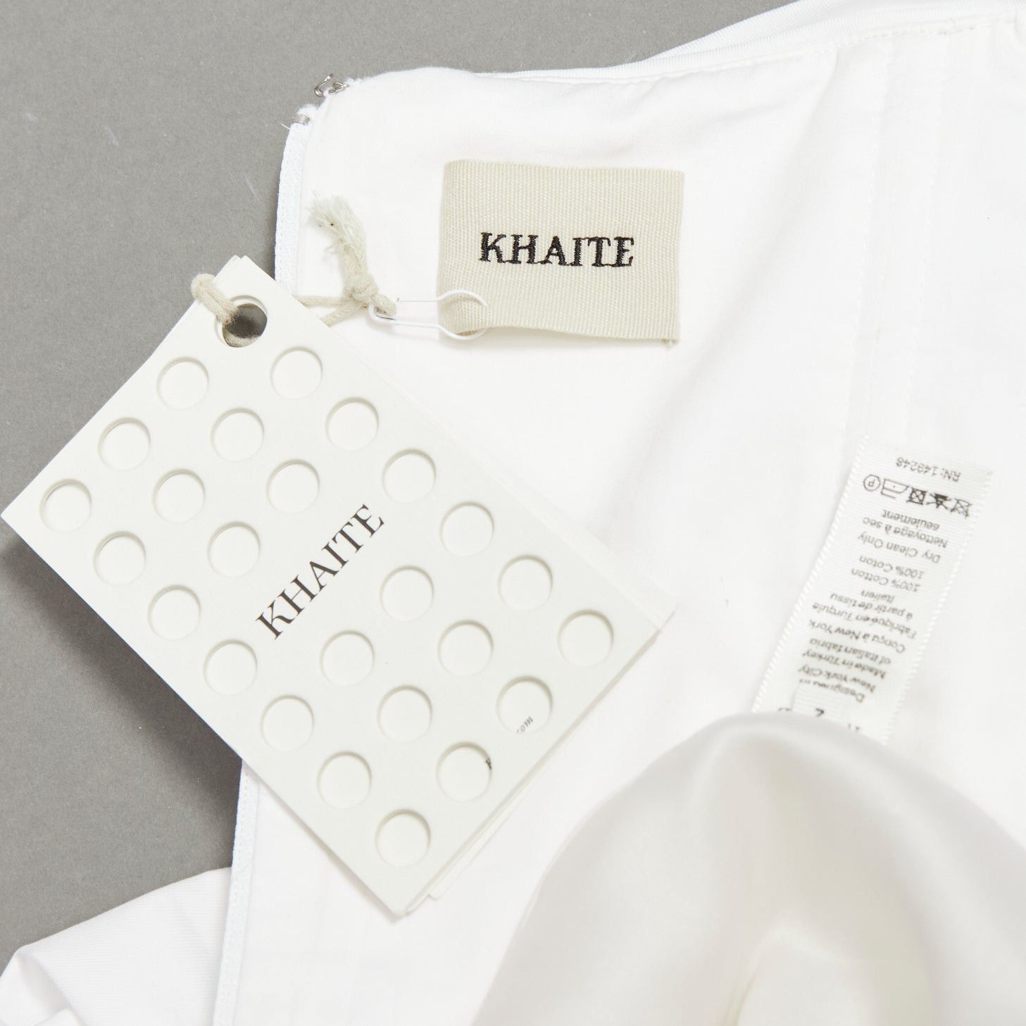 KHAITE KHAITE Sueanne white ruched sleeve sweetheart empire corseted mini dress US2 S Size S / US 4 / IT 40 - 8 Thumbnail