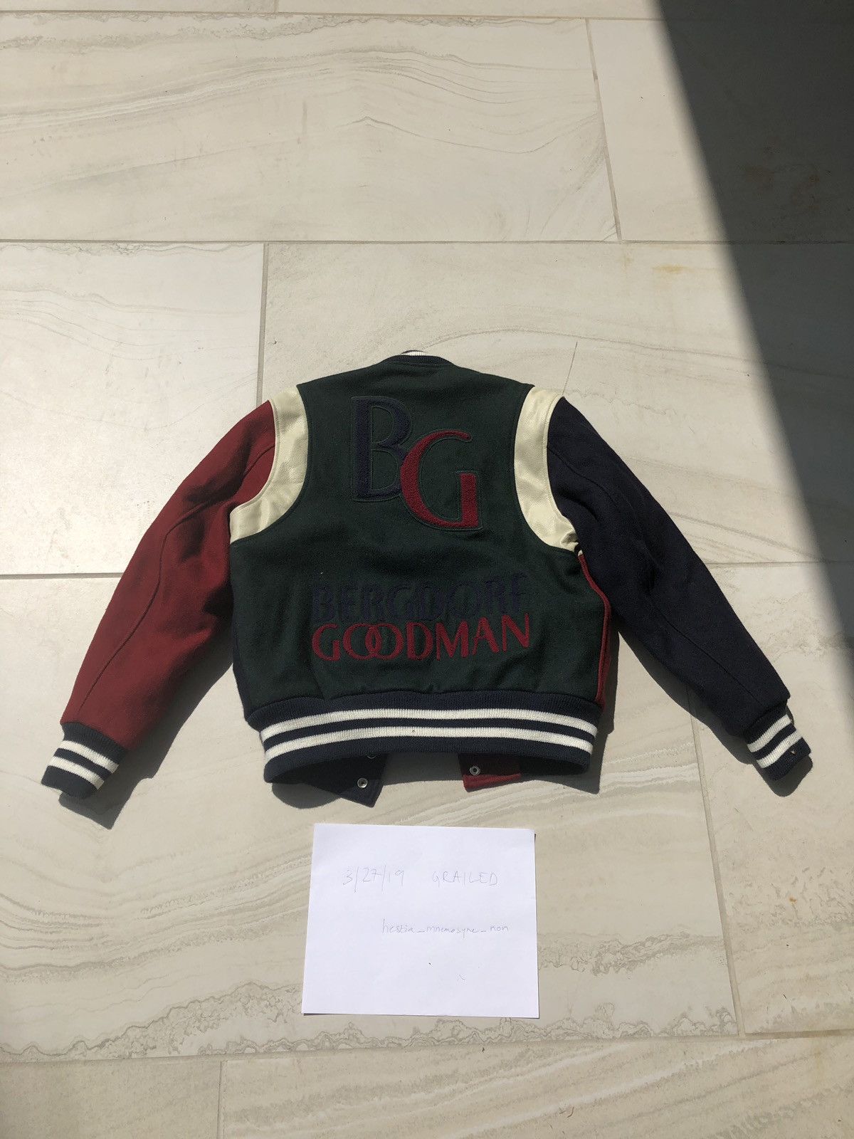 Bergdorf Goodman × Kith Kith/Bergdorf Goodman Varsity Jacket