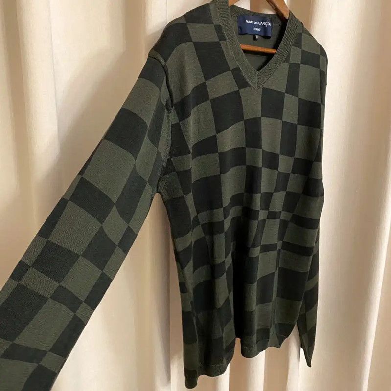 Comme des Garcons COMME des GARÇONS Men's Green Wool Top 0089 Size US M / EU 48-50 / 2 - 2 Thumbnail