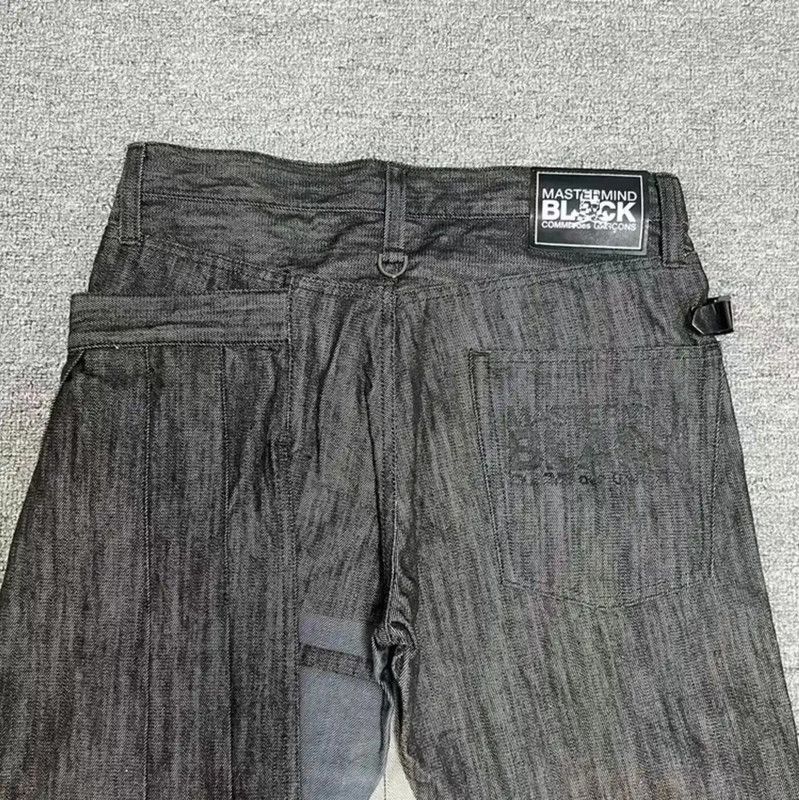 Comme des Garcons COMME des GARÇONS Gray Denim Logo Casual Pants 0089 Size US 27 - 4 Thumbnail