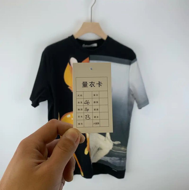 Givenchy Givenchy Black Men's T-shirt with Unique Design 0089 Size US S / EU 44-46 / 1 - 5 Thumbnail