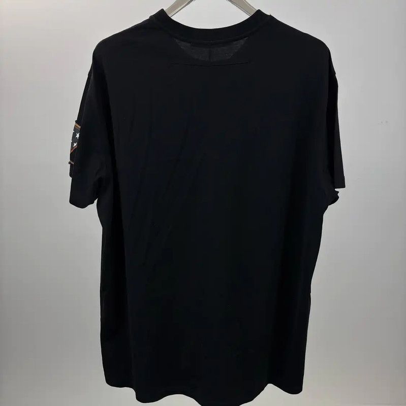 Givenchy Givenchy Black Men's T-Shirt with Unique Patches 0089 Size US M / EU 48-50 / 2 - 2 Thumbnail