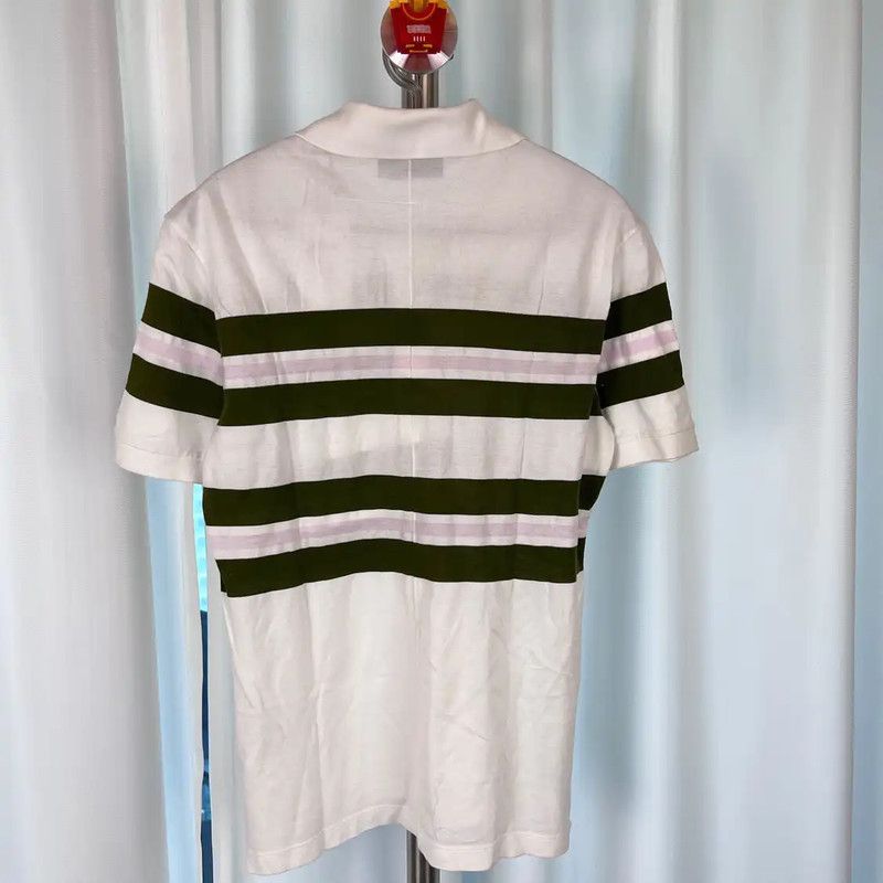 Givenchy Givenchy Striped Cotton Polo Shirt 0089 Size US M / EU 48-50 / 2 - 2 Thumbnail
