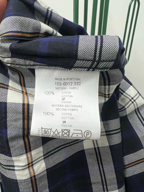 Givenchy Givenchy Men's Long Sleeve Plaid Shirt 0089 Size US S / EU 44-46 / 1 - 5 Thumbnail