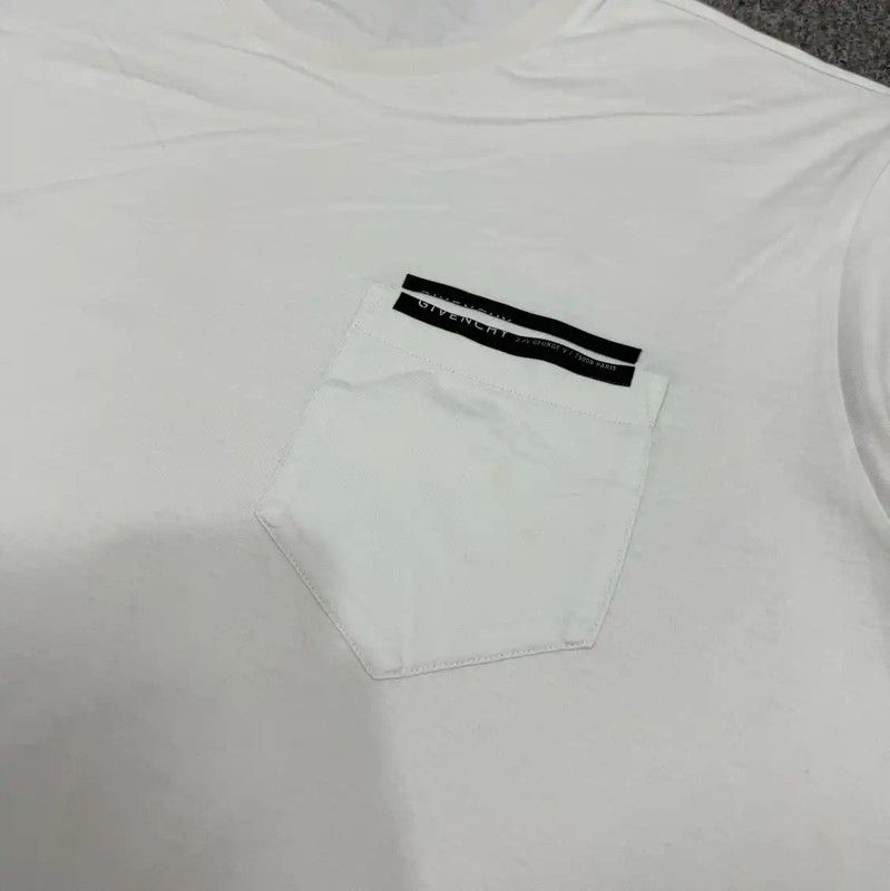 Givenchy Givenchy White Cotton Men's T-Shirt 0089 Size US L / EU 52-54 / 3 - 3 Thumbnail