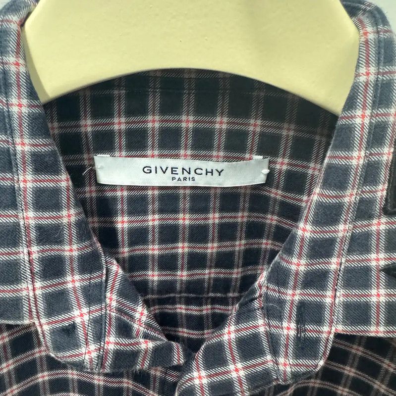 Givenchy Givenchy Long Sleeve Cotton Check Shirt 0089 Size US S / EU 44-46 / 1 - 3 Thumbnail