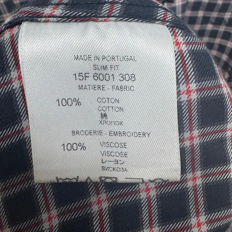 Givenchy Givenchy Long Sleeve Cotton Check Shirt 0089 Size US S / EU 44-46 / 1 - 4 Thumbnail