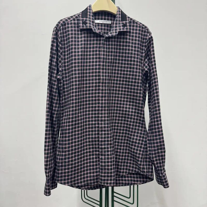 Givenchy Givenchy Long Sleeve Cotton Check Shirt 0089 Size US S / EU 44-46 / 1 - 5 Thumbnail